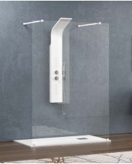 Cabina doccia Walkin - Tipologia Walkin 3 Bianco - Vetro Trasparente