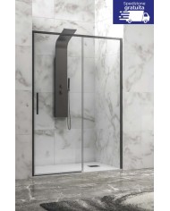 Cabina doccia da muro a muro - Tipologia Lea 400 Nero