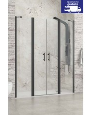 Cabina doccia da muro a muro - Tipologia Panex 700 Nero