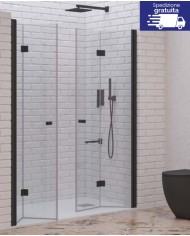 Cabina doccia da muro a muro - Tipologia S 7 DP Nero