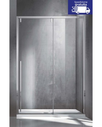 Cabina doccia da muro a muro - Tipologia Santorini 400 Cromo