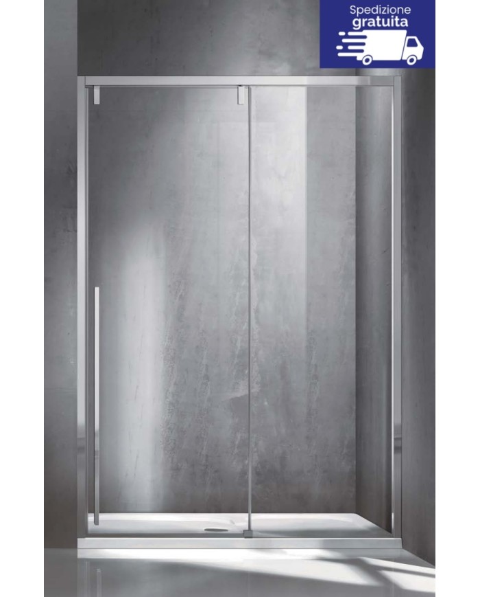 Cabina doccia da muro a muro - Tipologia Santorini 400 Cromo