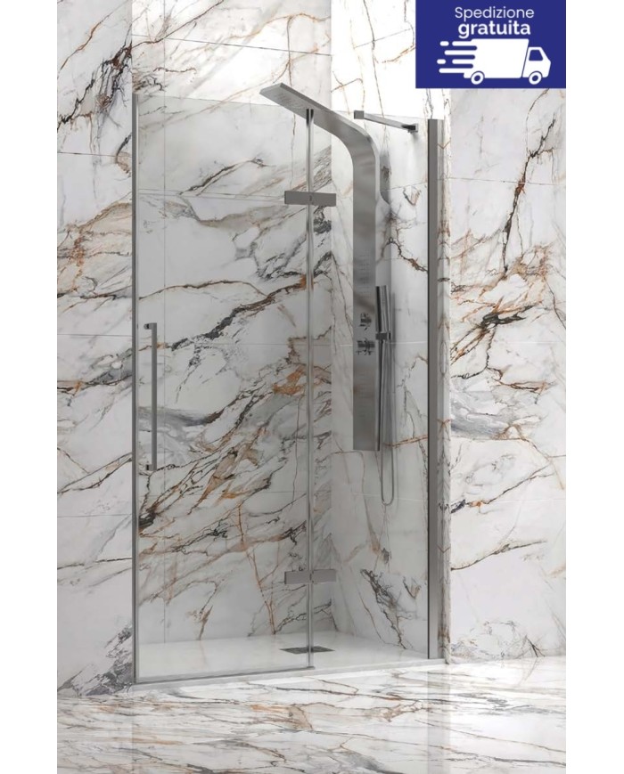 Cabina doccia da muro a muro - Tipologia Tinos 400 Cromo
