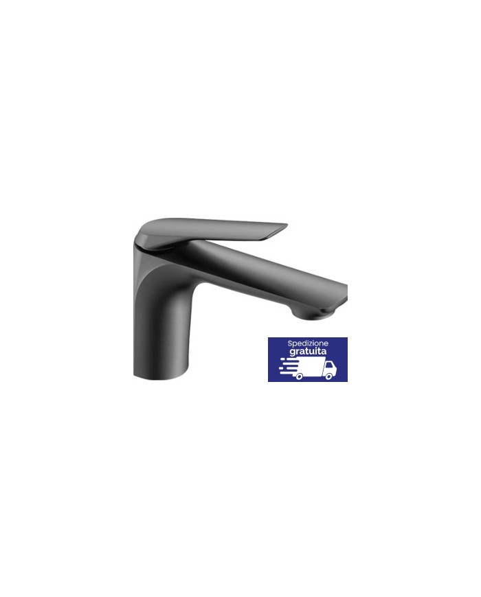Miscelatore Gun Metal per lavabo - Serie Lea