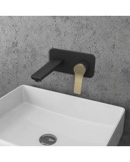 Miscelatore lavabo nero da incasso - Serie Andare