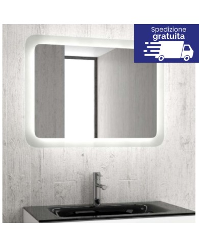 Specchio con luce LED nascosta - Serie Adel