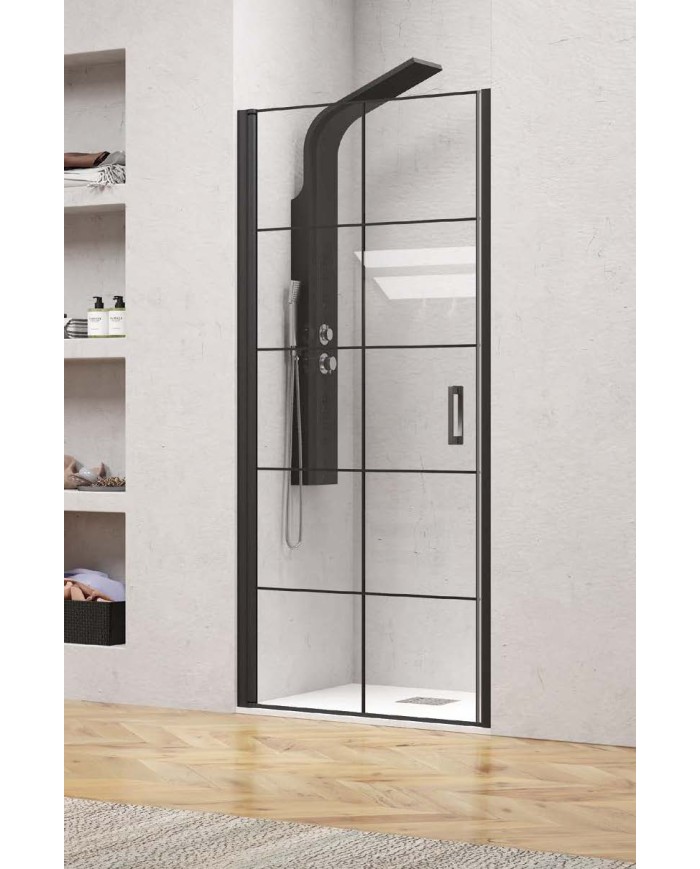 Cabina doccia da muro a muro - Tipologia Pivot Porta