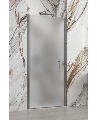 Cabina doccia da muro a muro - Tipologia S 28 Alto Porta Cromo - Vetro Icy