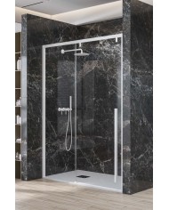 Cabina doccia da muro a muro - Tipologia Santorini 400 Bianco Opaco