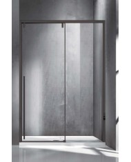 Cabina doccia da muro a muro - Tipologia Santorini 400 Nero