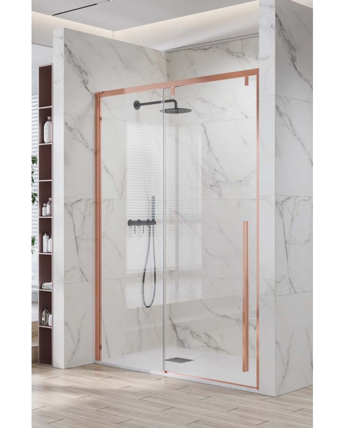 Cabina doccia da muro a muro - Tipologia Santorini 400 Rose Gold