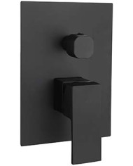 Miscelatore incasso doccia nero a 4 vie - Serie Delos