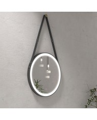 Specchio tondo con cinghia - Serie Anatoli