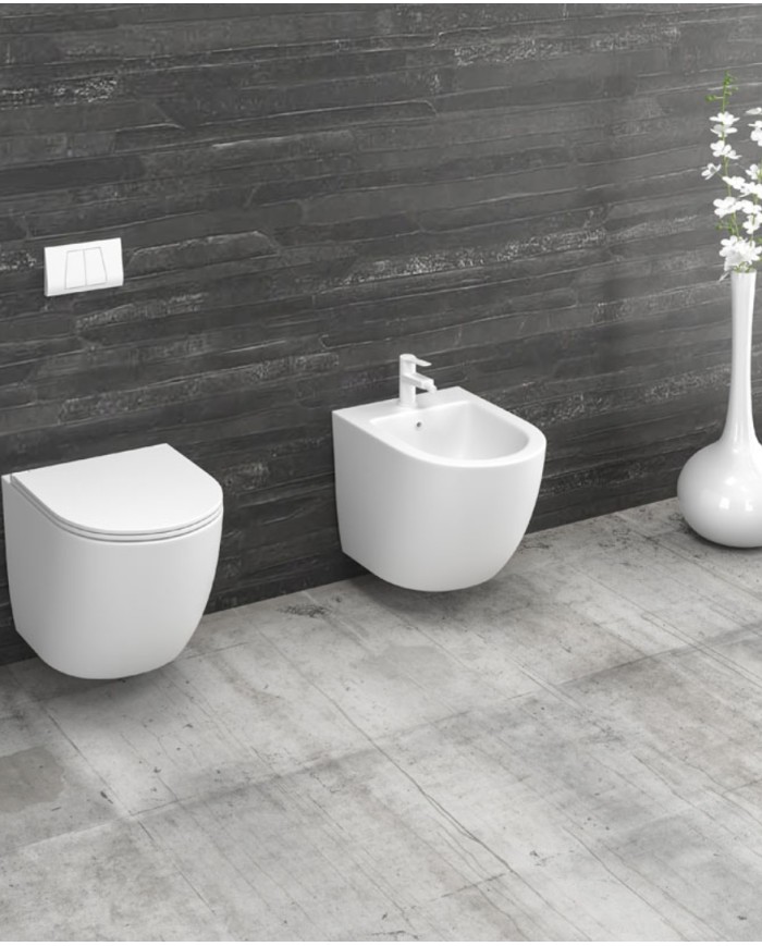 WC sospeso rimless - Serie Milos