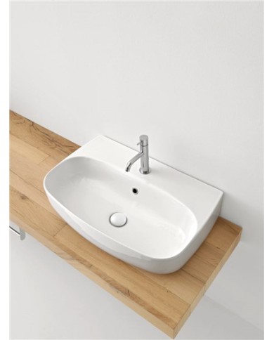 Lavabo monoforo sospeso o appoggio - Serie Nolita / Tribeca