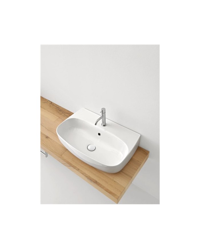 Lavabo monoforo sospeso o appoggio - Serie Nolita / Tribeca