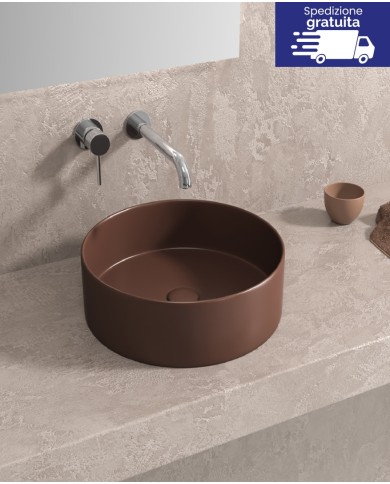 Lavabo da appoggio caffè opaco - Tipologia Colore