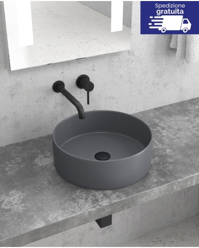 Lavabo da appoggio grey opaco - Tipologia Colore