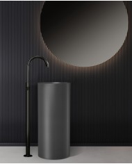 Lavabo da terra, drenaggio laterale - 4609F