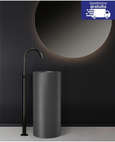 Lavabo da terra, drenaggio nel pavimento - 4609F