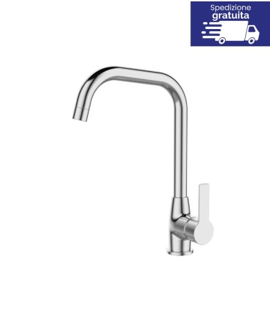 Miscelatore alto curvo per lavabo - Serie Tati