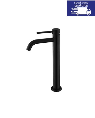 Miscelatore alto per lavabo - Serie Artemis Nero