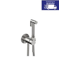 Miscelatore con doccetta per bidet - Serie Artemis Inox Satinato