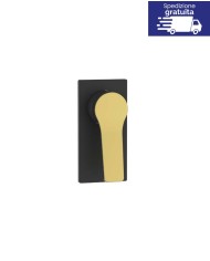 Miscelatore incasso a 3 vie per doccia - Serie Andare Nero-Bronze