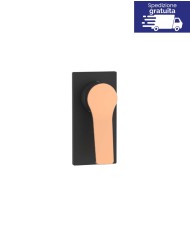Miscelatore incasso a 3 vie per doccia - Serie Andare Nero-Rose Gold