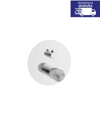 Miscelatore incasso a 4 vie per doccia - Serie Joan Marmo