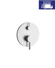 Miscelatore incasso per doccia a 4 vie - Serie Artemis Inox Satinato