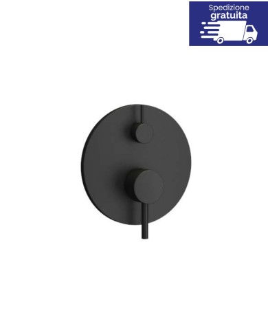 Miscelatore incasso per doccia a 4 vie - Serie Artemis Nero