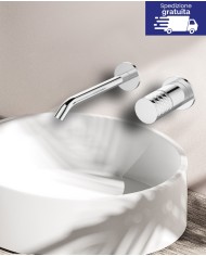 Miscelatore lavabo da incasso - Serie Joan Brass Pattern