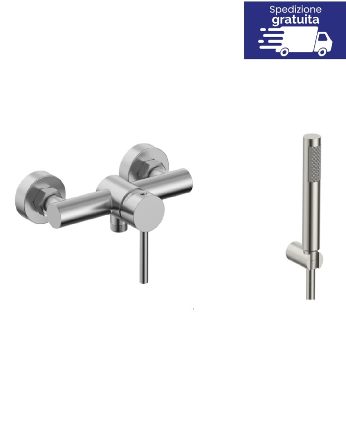 Miscelatore per doccia - Serie Artemis Inox Satinato