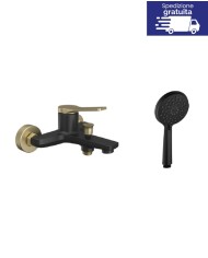 Miscelatore per vasca - Serie Andare Nero-Bronze