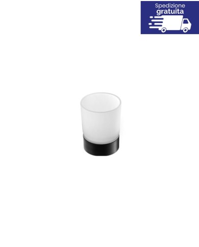 Portabicchiere - Serie Uno Nero Opaco