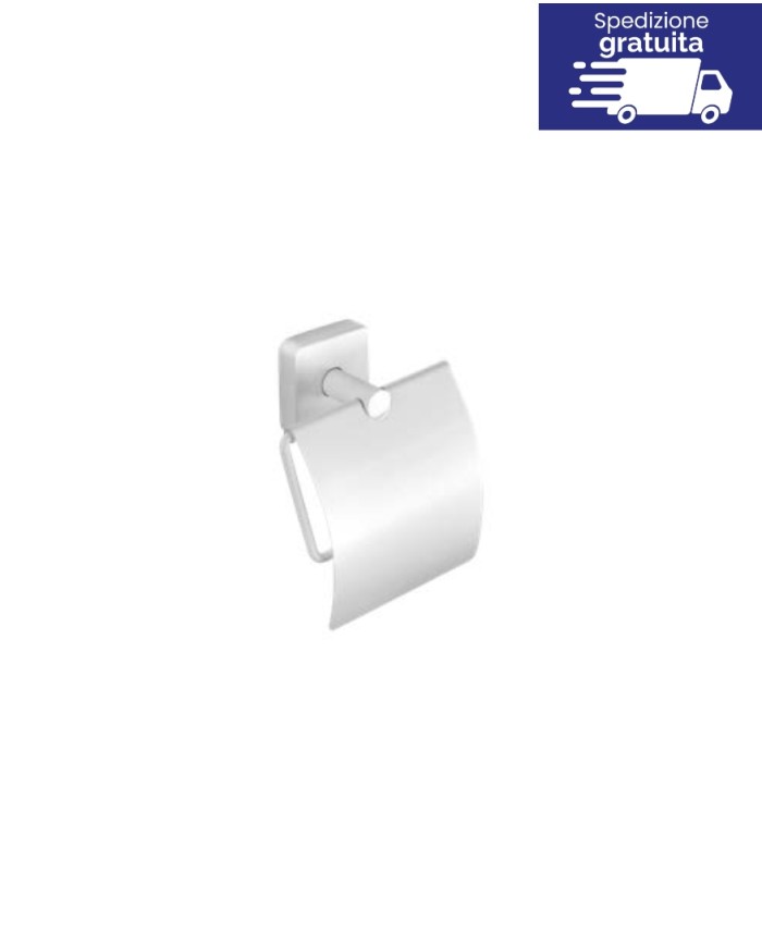 Portarotolo - Serie Quattro Bianco Opaco