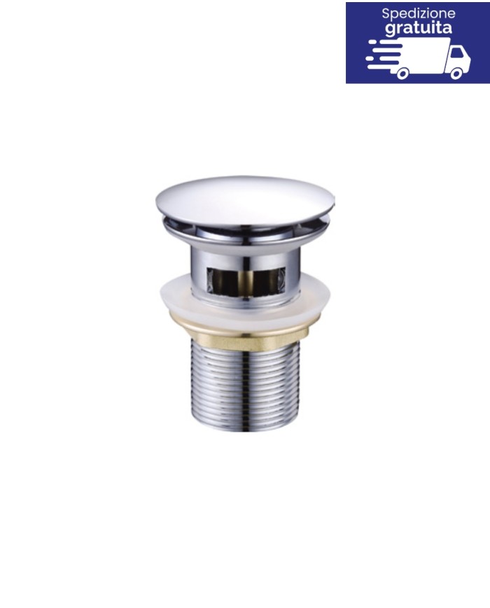 Valvola in ottone con troppo pieno - Tipologia D101