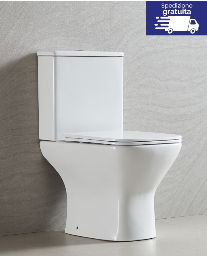WC Rimless Filo muro con cassetta - Serie Amfipolis