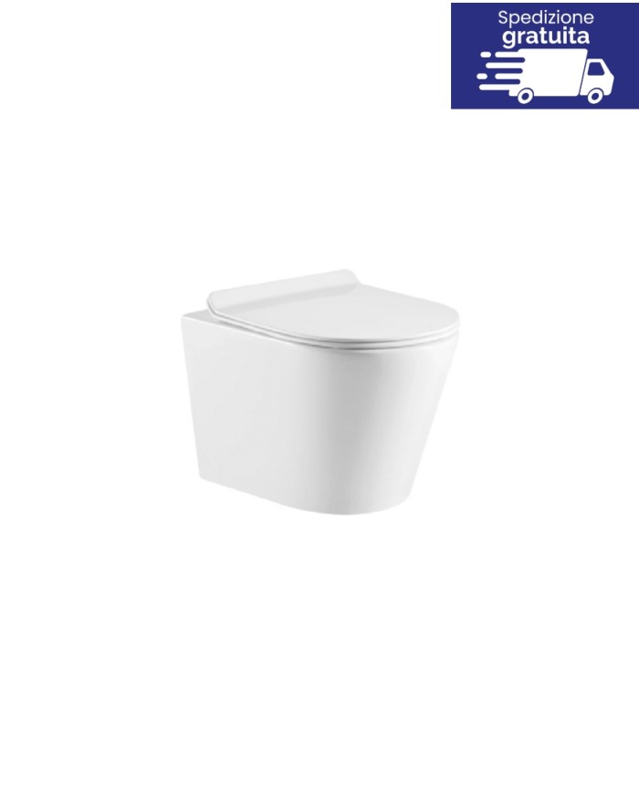 WC Sospeso Rimless Bianco - Serie Zina