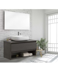 Mobile bagno sospeso 1 cassetto + vano a giorno - Serie Nerano